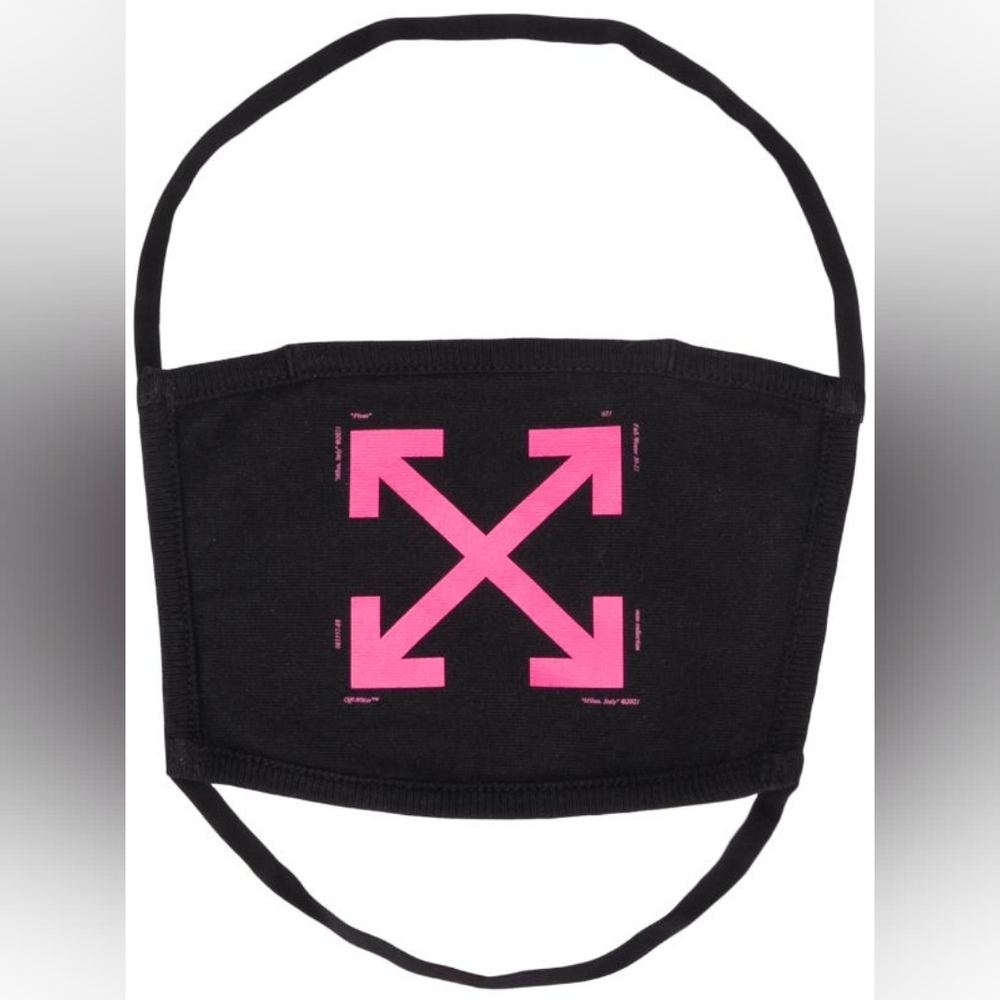 Off-White logo-print face mask